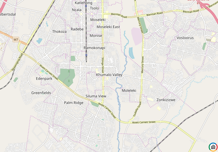 Map location of AP Khumalo